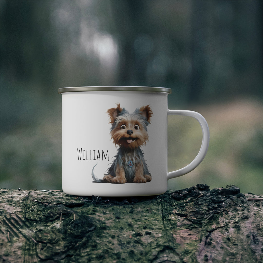 Personalized Enamel or Ceramic Mug - Yorkie
