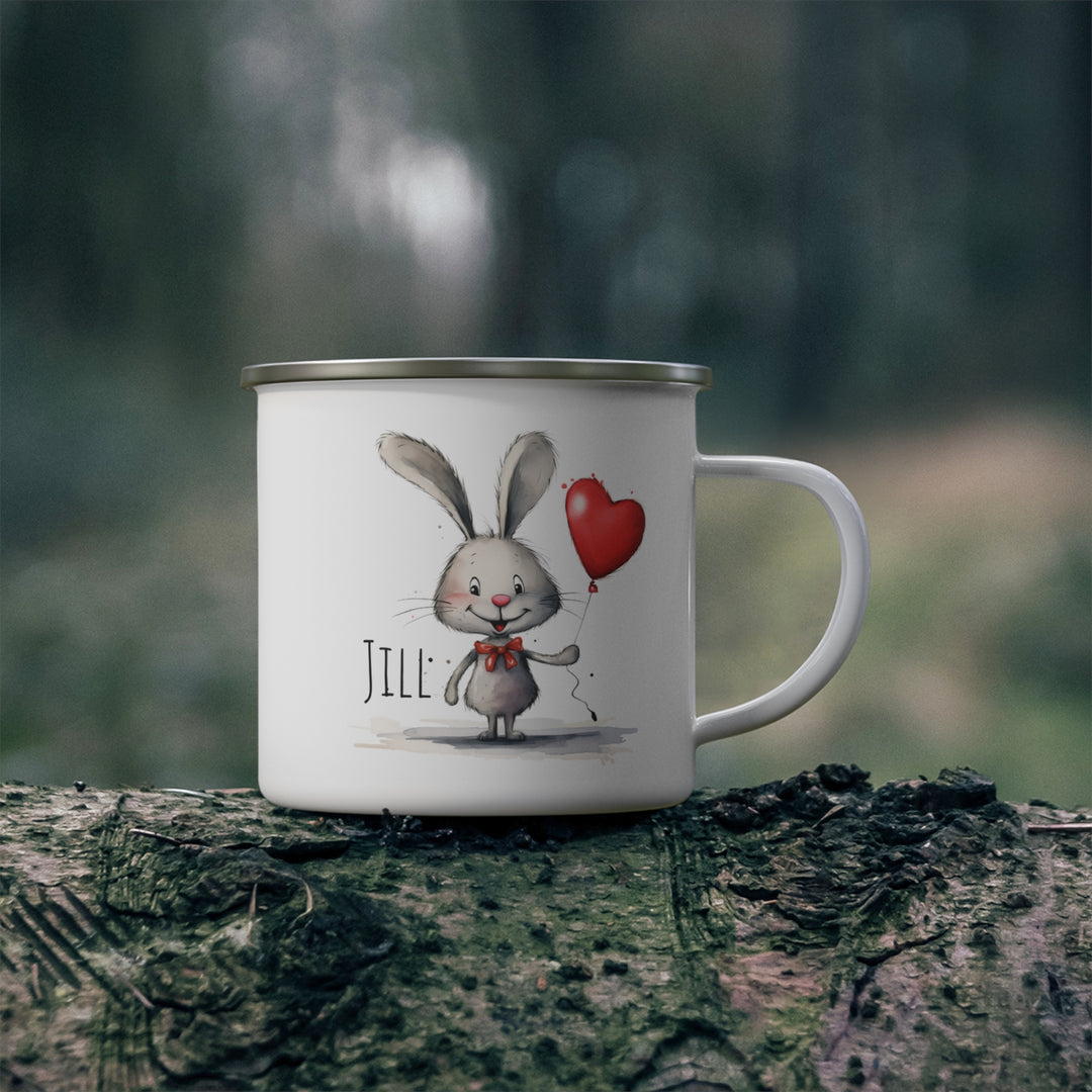 Personalized Enamel or Ceramic Mug - Love Bunny