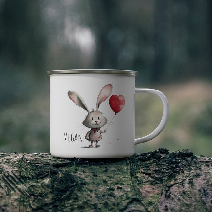 Personalized Enamel or Ceramic Mug - Love Bunny