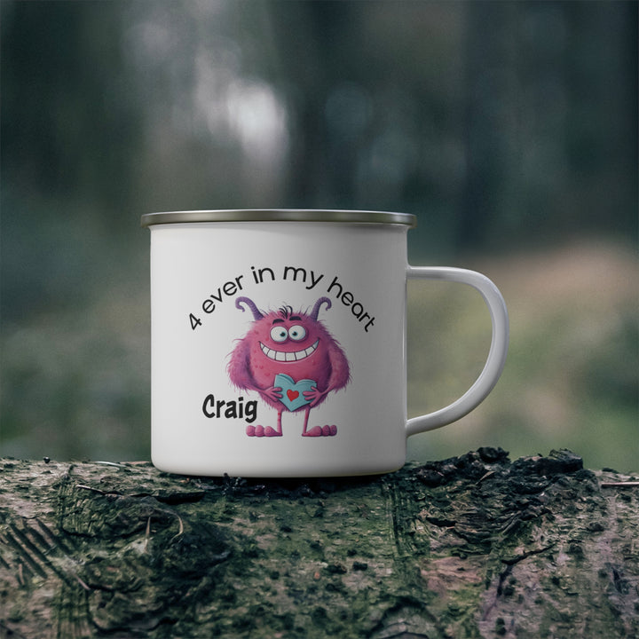 Personalized Enamel or Ceramic Mug - Love Monsters