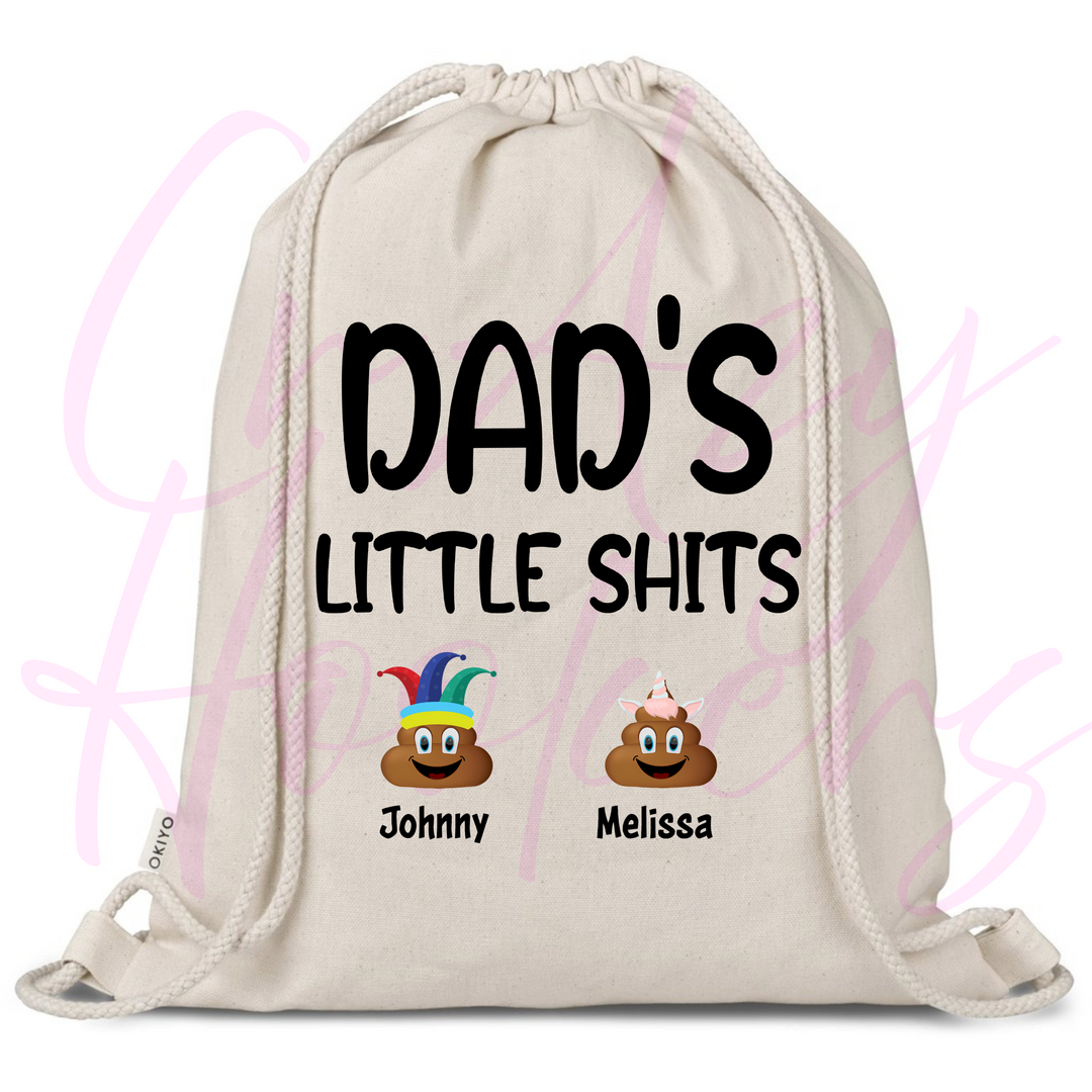 Personalized Drawstring Bag - Little $h%ts