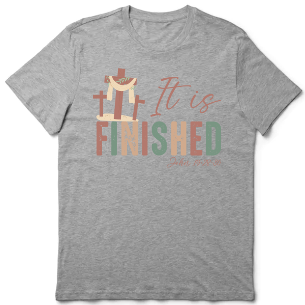 Grey T-Shirt, 100% Cotton - Easter