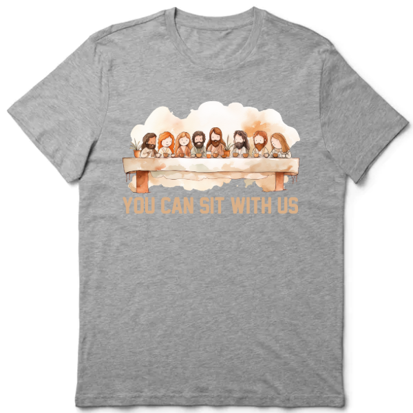 Grey T-Shirt, 100% Cotton - Easter