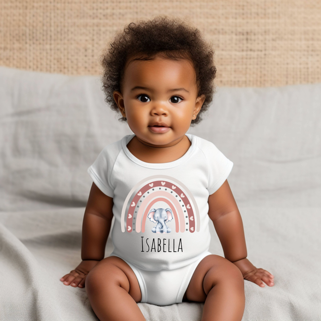 Personalized Baby Grow - Pink