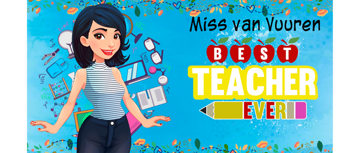 Best teacher blue
