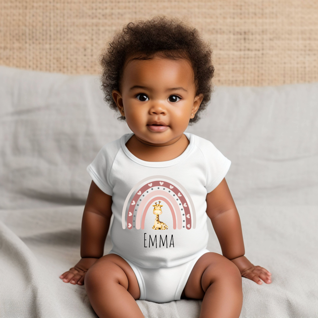 Personalized Baby Grow - Pink