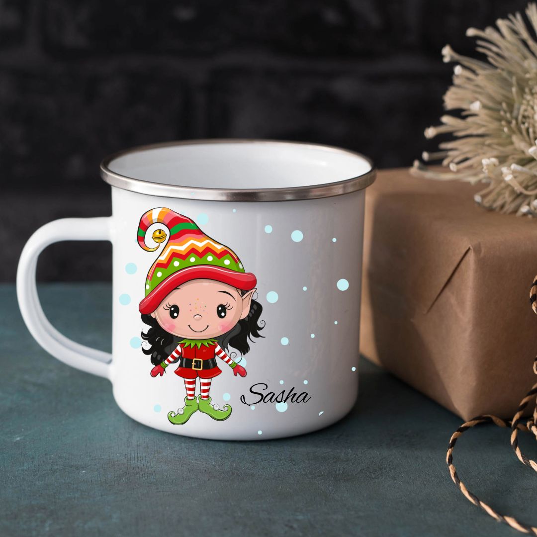 Personalized Christmas Mug - Elves