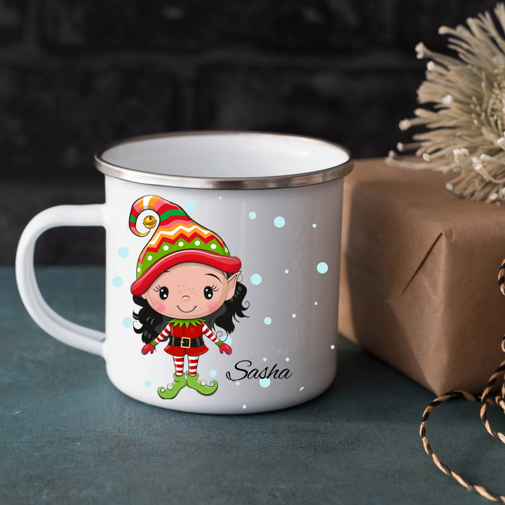 Personalized Christmas Mug - Elves