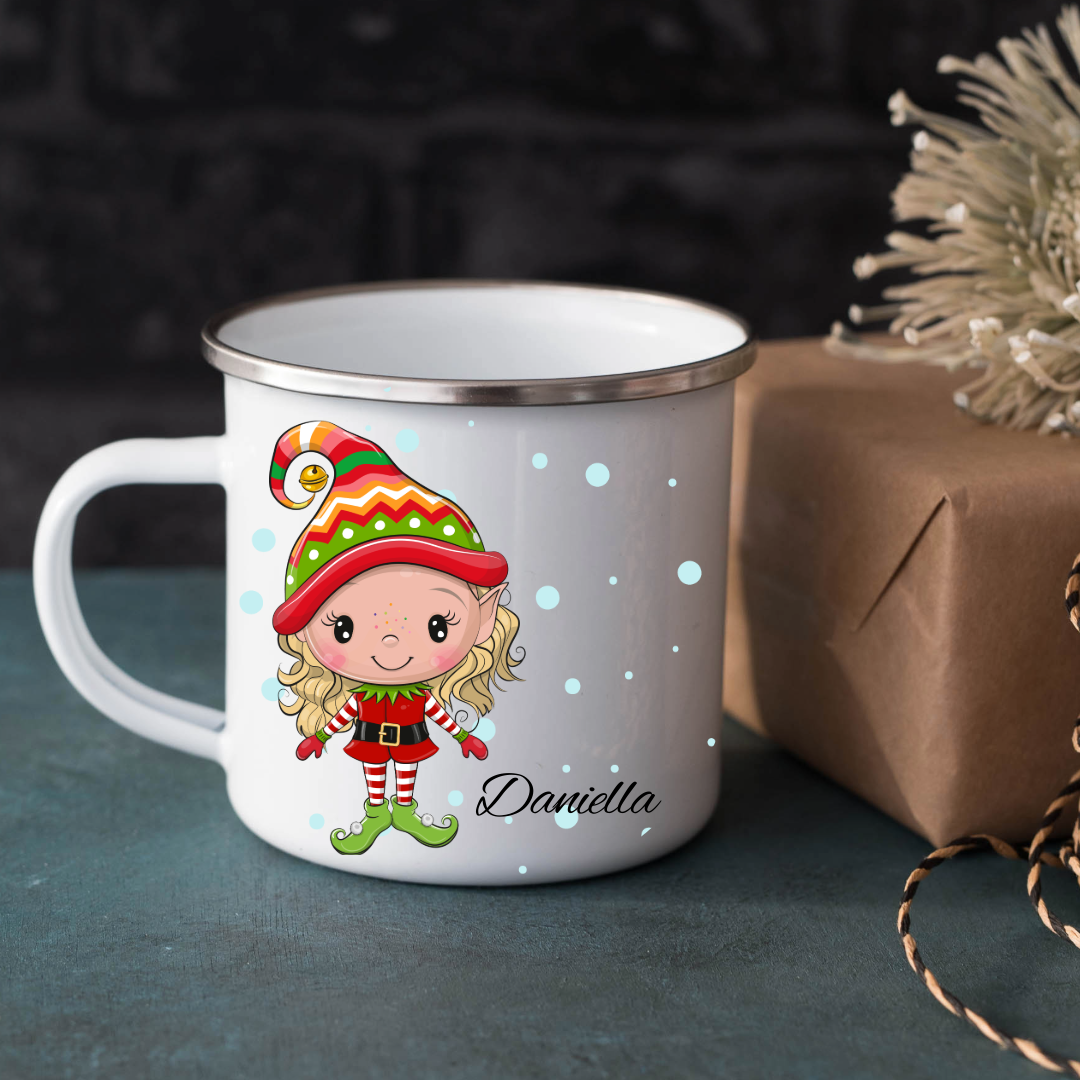 Personalized Christmas Mug - Elves