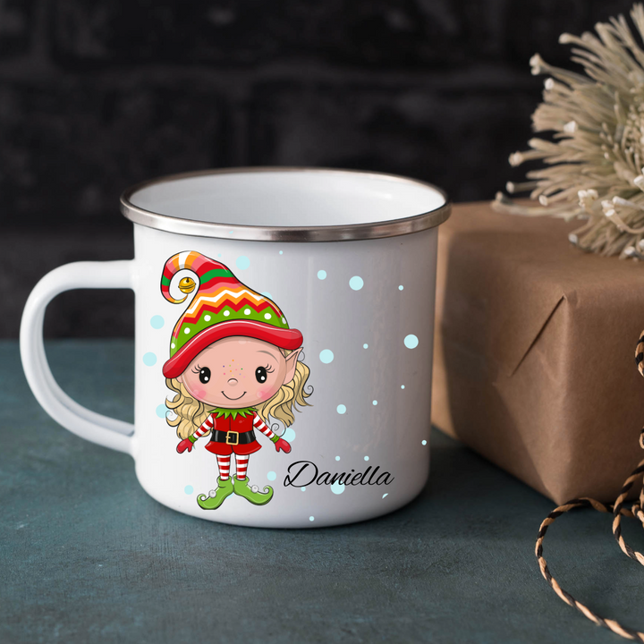 Personalized Christmas Mug - Elves