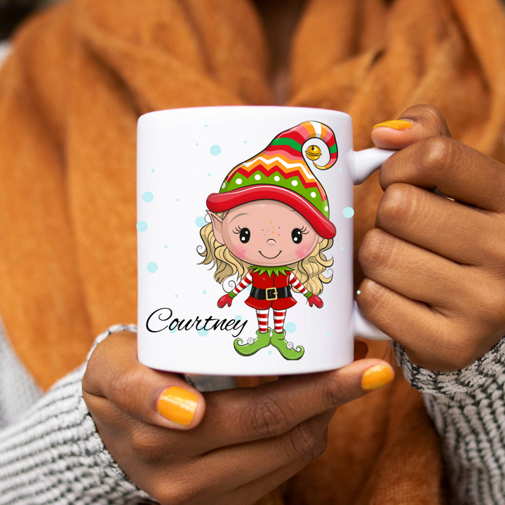 Personalized Christmas Mug - Elves