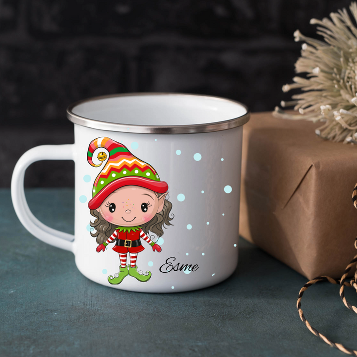 Personalized Christmas Mug - Elves