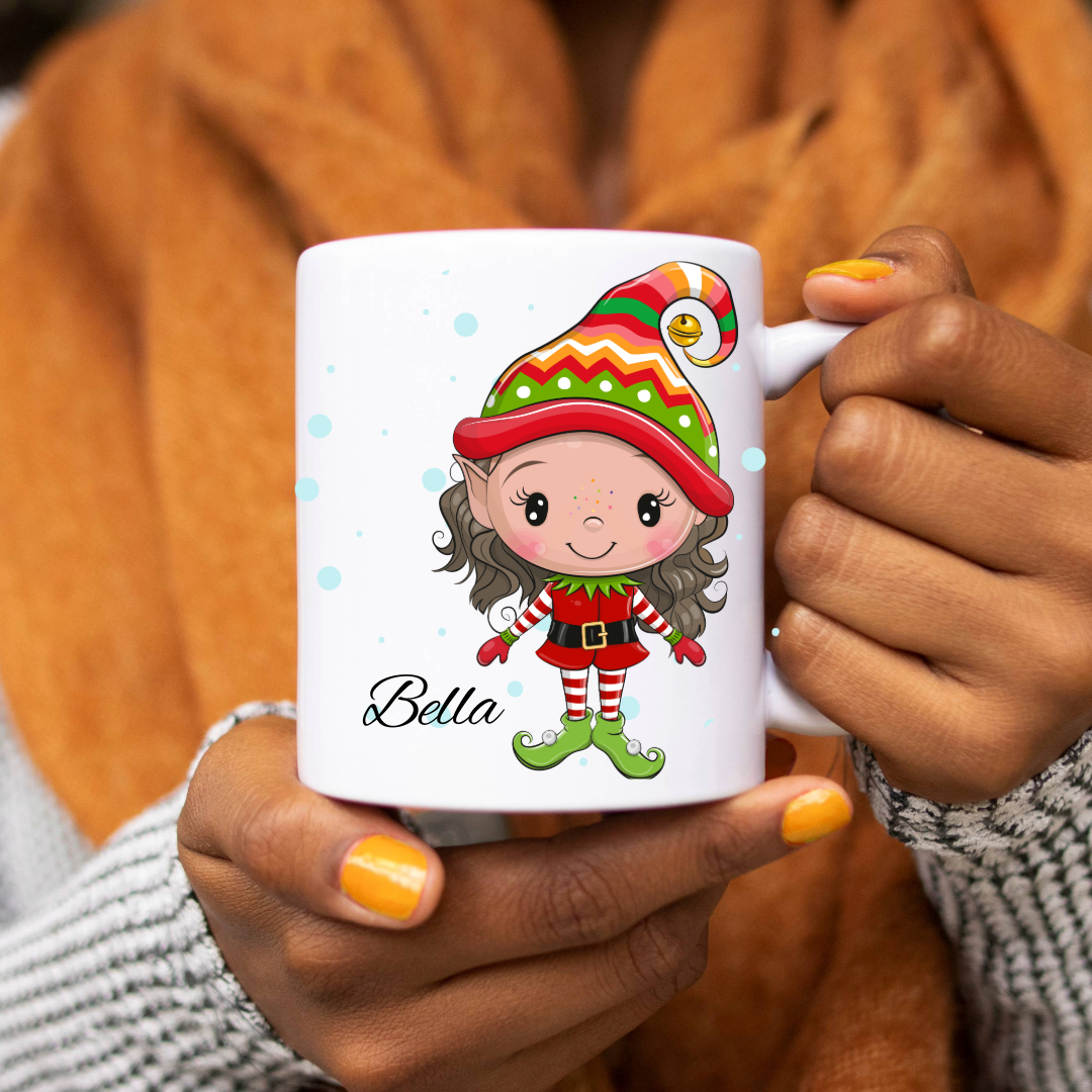 Personalized Christmas Mug - Elves