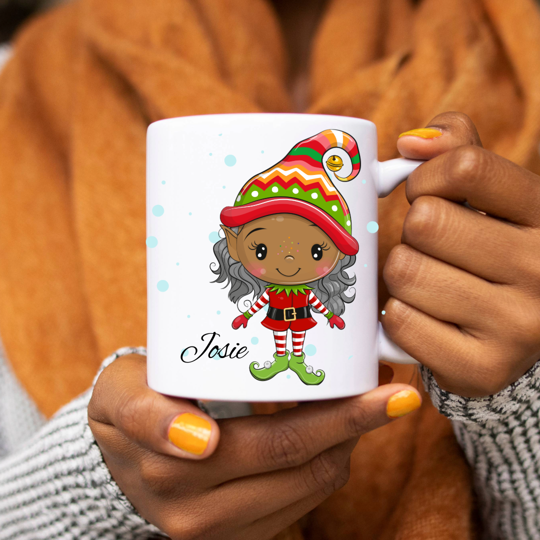 Personalized Christmas Mug - Elves