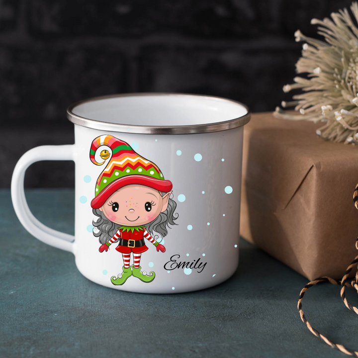 Personalized Christmas Mug - Elves