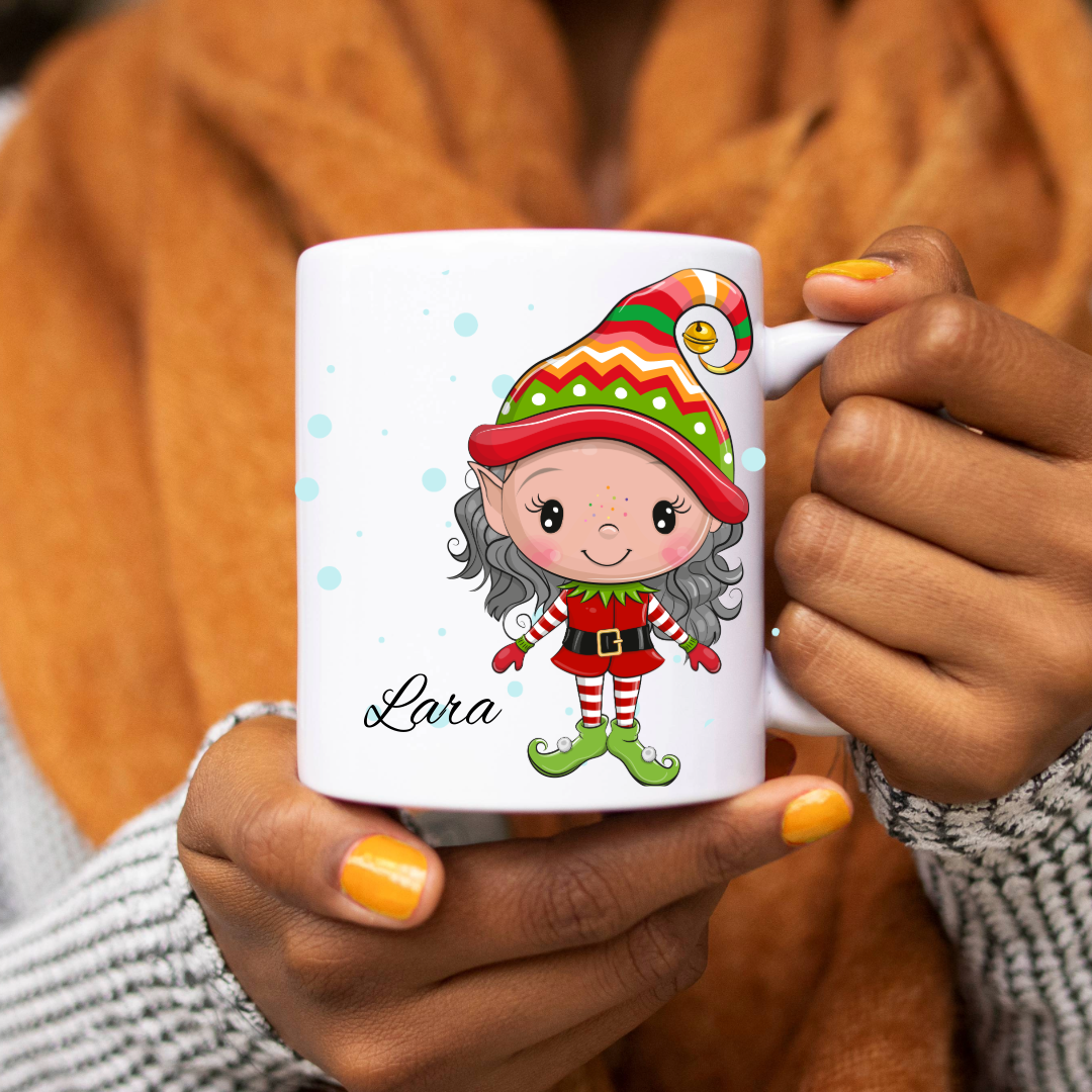 Personalized Christmas Mug - Elves