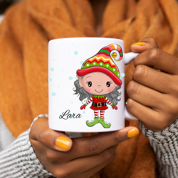 Personalized Christmas Mug - Elves
