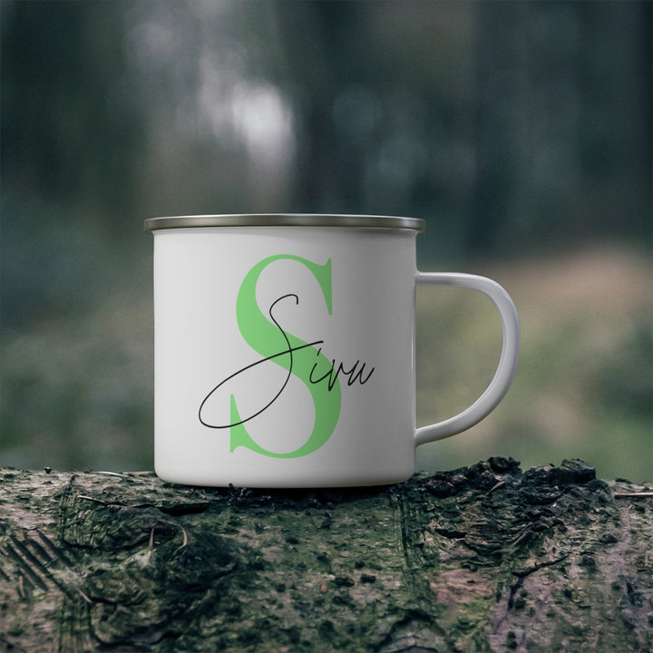 Personalized Enamel or Ceramic Mug - Capital Letter & Name