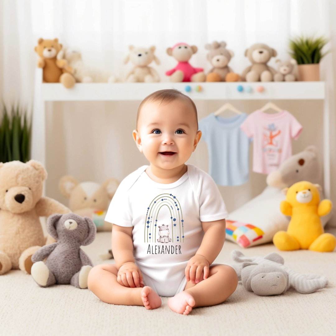 Personalized Baby Grow - Blue