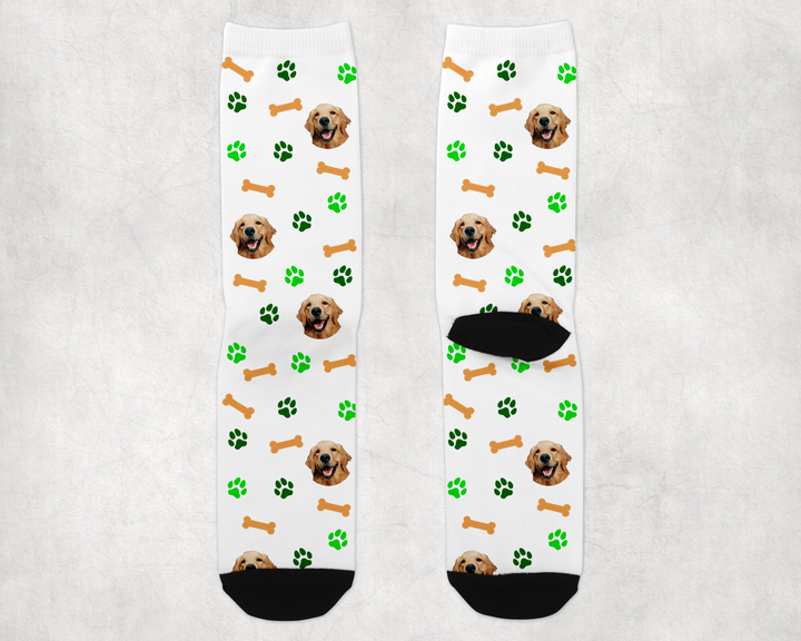 Personalized Dog Long Sock - Upload Your Own Image