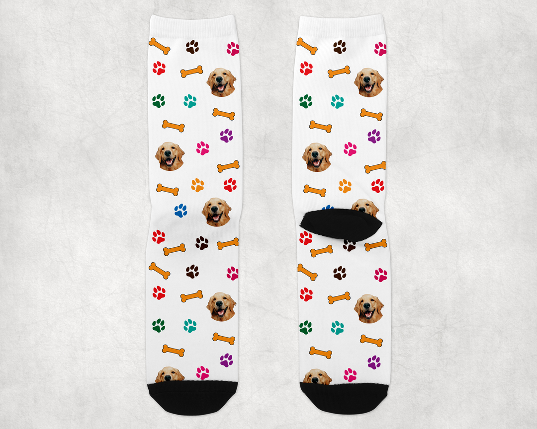 Personalized Dog Long Sock - Upload Your Own Image