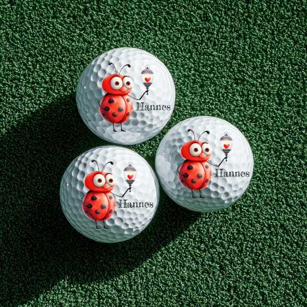 Personalized Golf Ball - Srixon UltiSoft Sleeve - Love Bugs