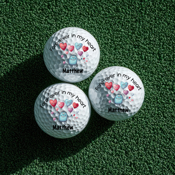 Personalized Golf Ball - Love Monsters - Srixon UltiSoft Sleeve