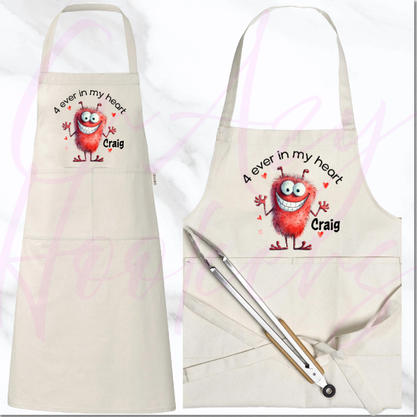 Personalized Apron - Love Monster