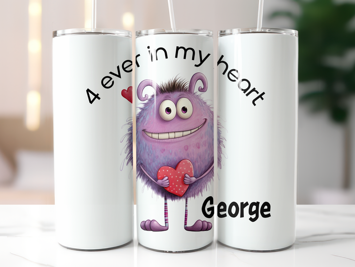 Personalized 20oz Tumbler - Love Monsters
