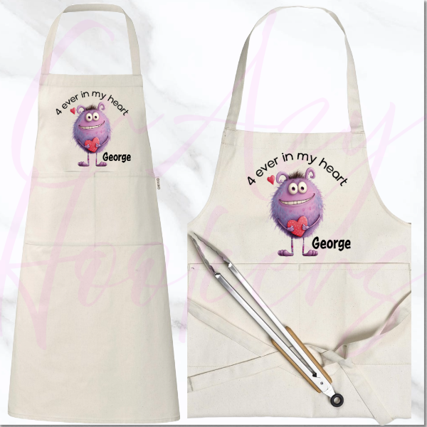 Personalized Apron - Love Monster
