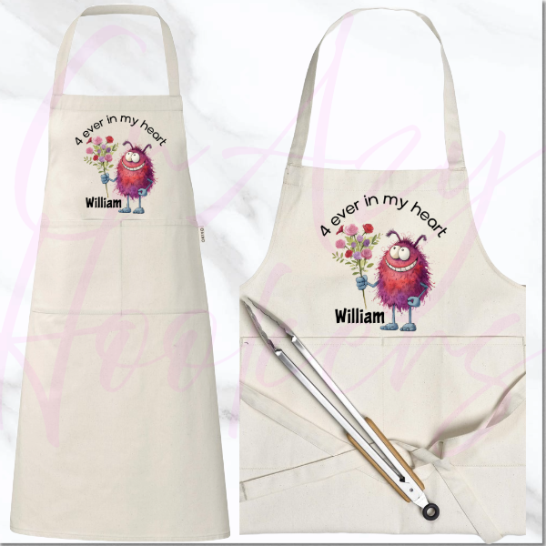 Personalized Apron - Love Monster