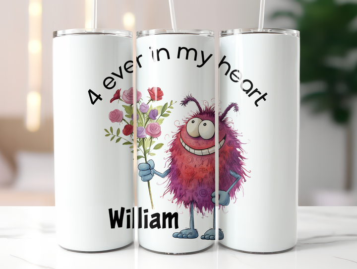 Personalized 20oz Tumbler - Love Monsters