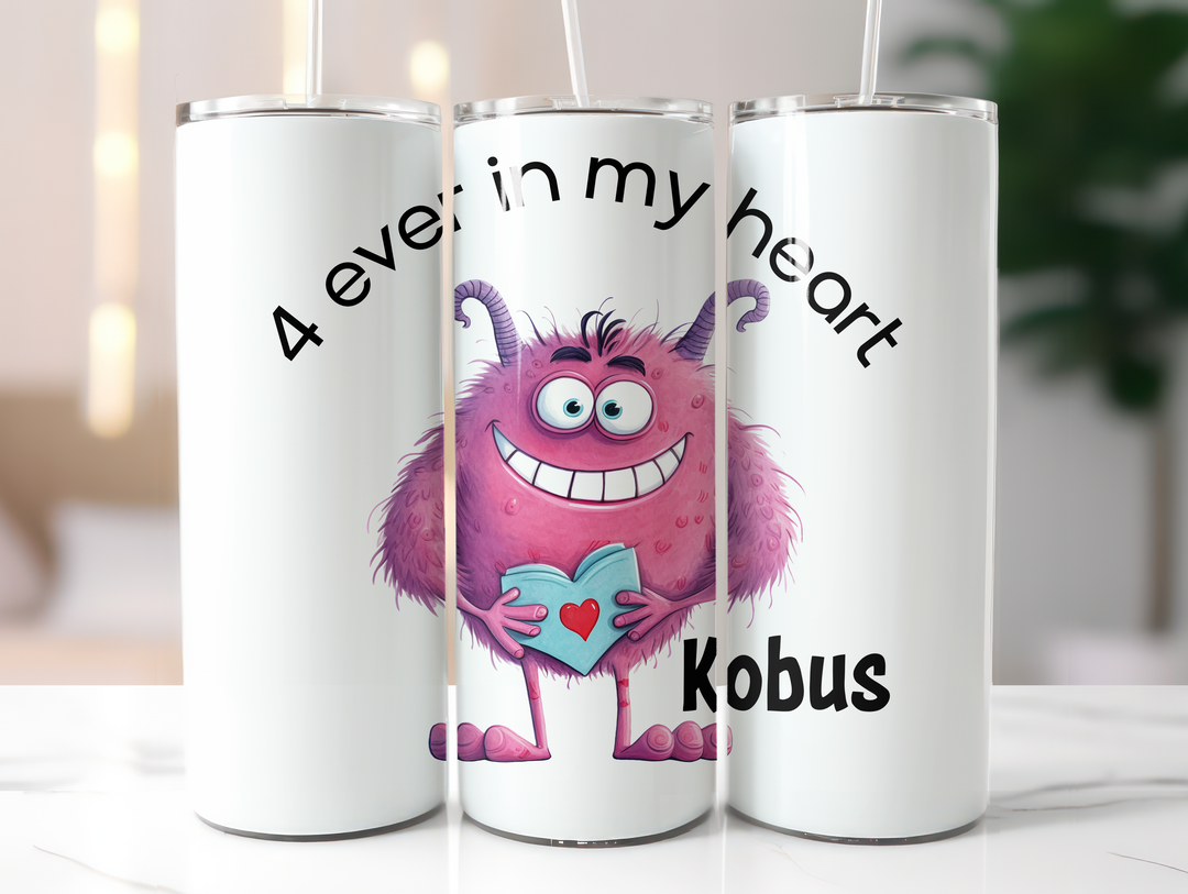 Personalized 20oz Tumbler - Love Monsters