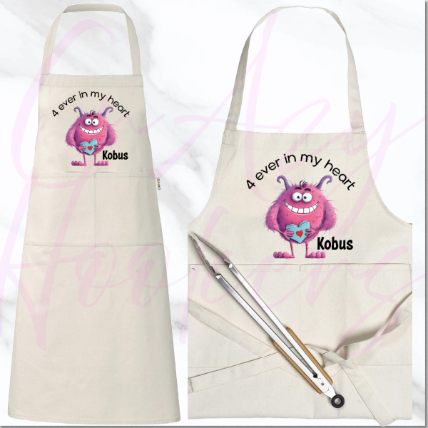 Personalized Apron - Love Monster