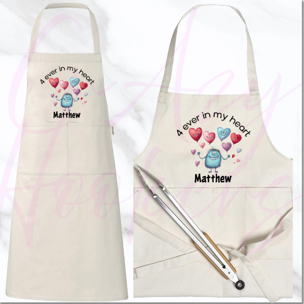 Personalized Apron - Love Monster