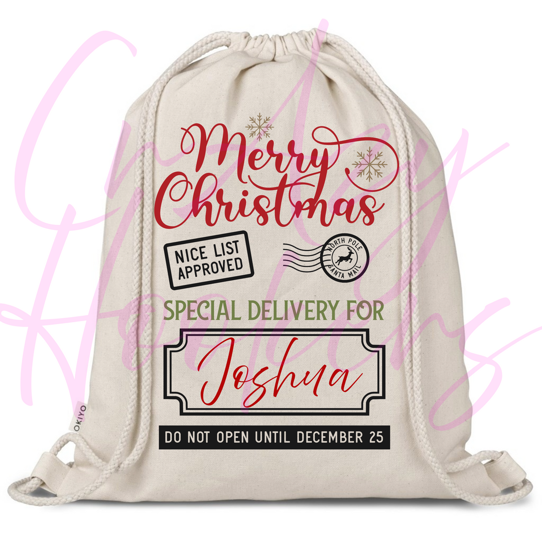 Personalized Multi-Purpose Draw String Bags