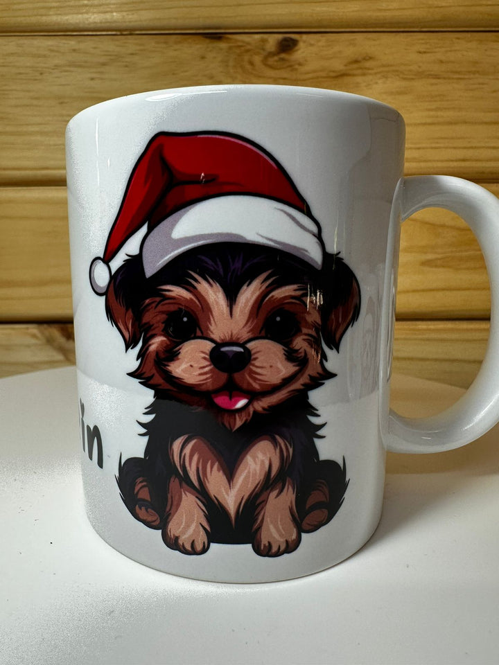 Personalized Christmas Dog mugs -choose your species  and add a name/text