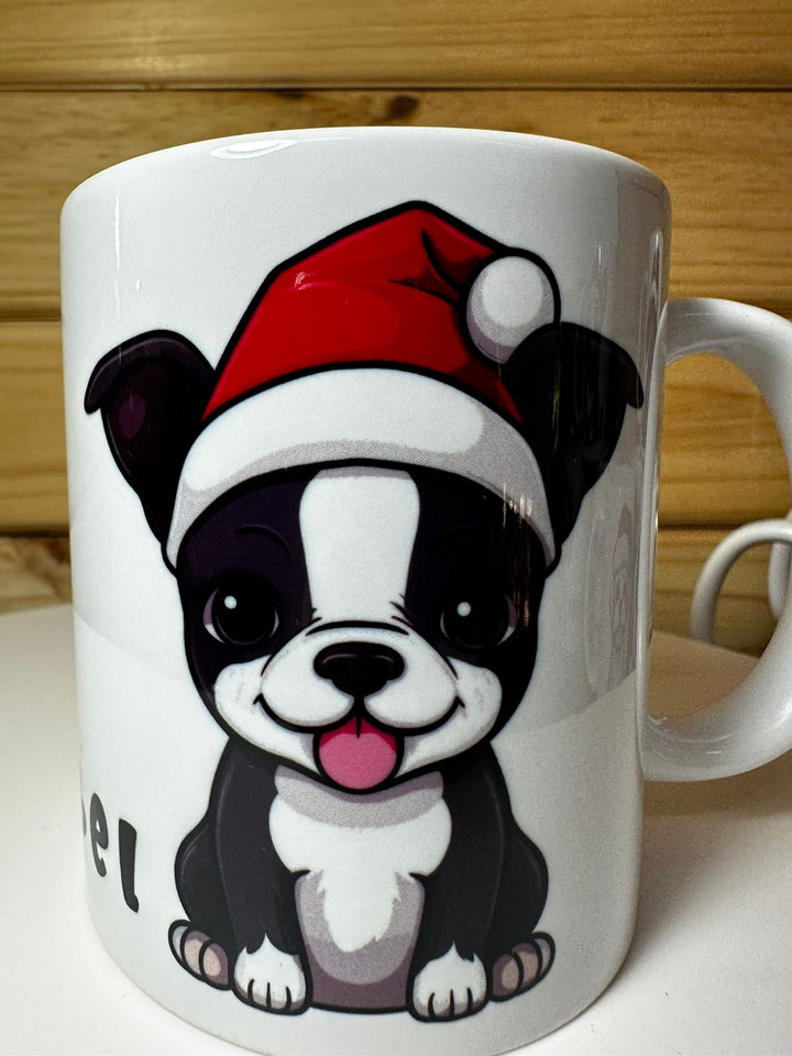 Personalized Christmas Dog mugs -choose your species  and add a name/text