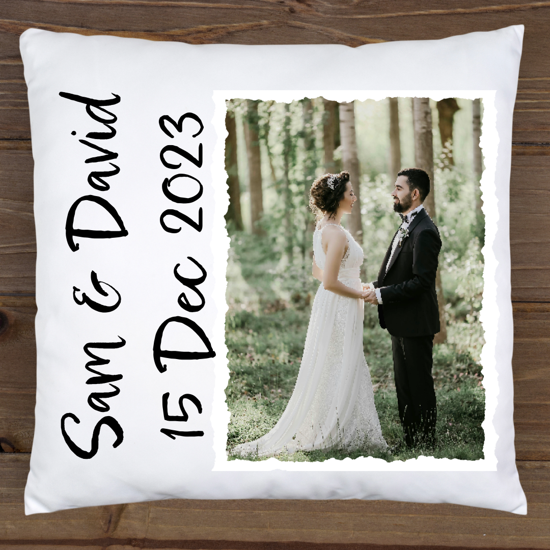Personalized Cushion 34cm x 34cm - Add Your Own Image and Text