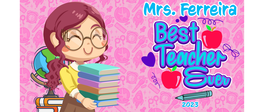 Pink Best Teacher