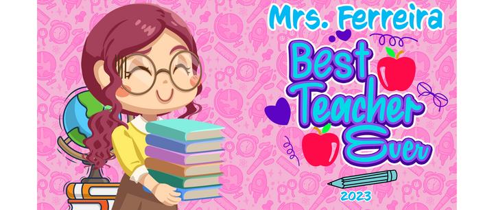 Pink Best Teacher