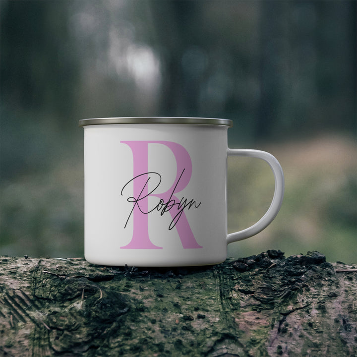 Personalized Enamel or Ceramic Mug - Capital Letter & Name