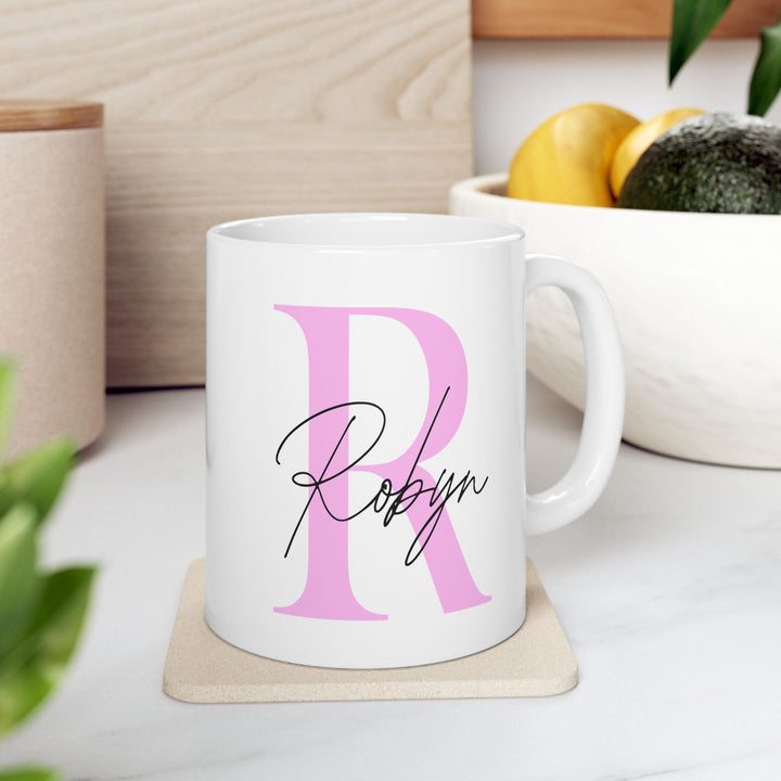 Personalized Enamel or Ceramic Mug - Capital Letter & Name