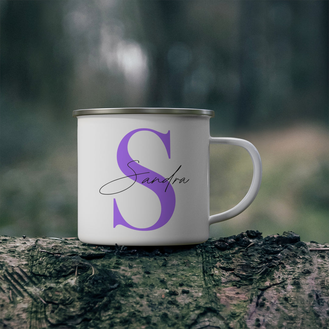 Personalized Enamel or Ceramic Mug - Capital Letter & Name