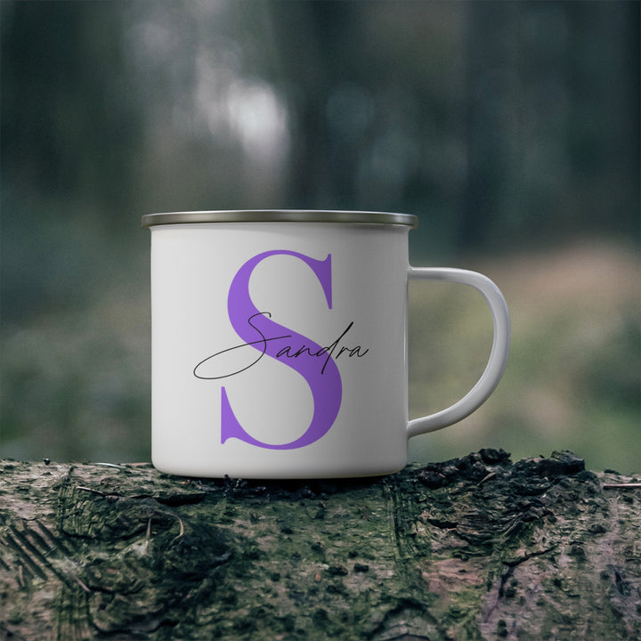 Personalized Enamel or Ceramic Mug - Capital Letter & Name