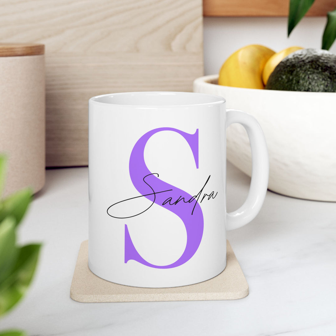Personalized Enamel or Ceramic Mug - Capital Letter & Name
