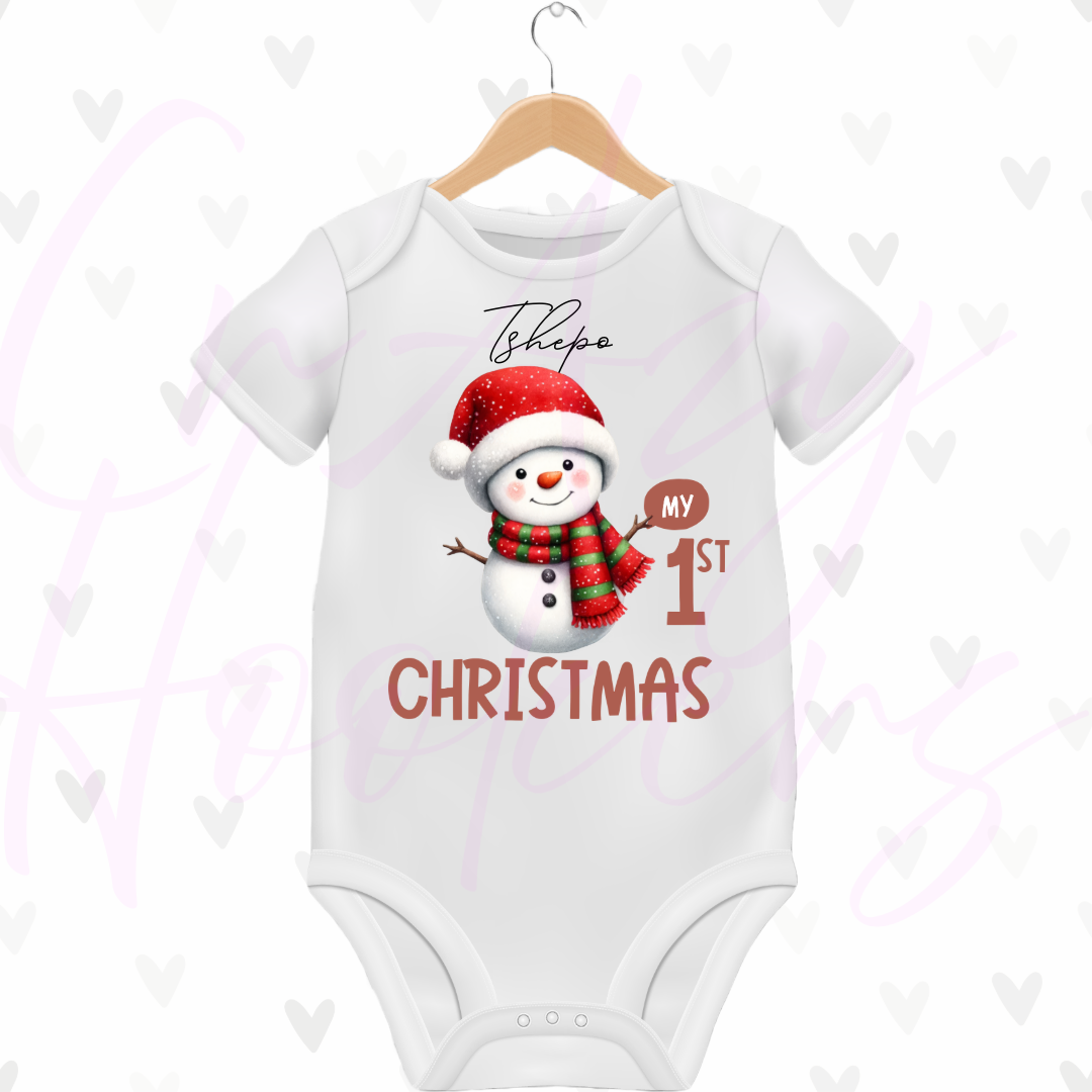 Personalized Baby Grow - My First Christmas