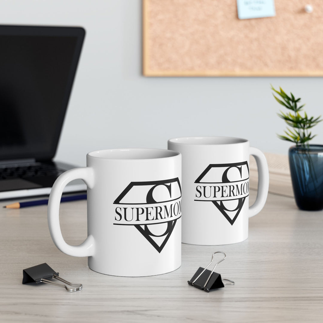 Personalized Enamel or Ceramic Mug - Superhero Logo