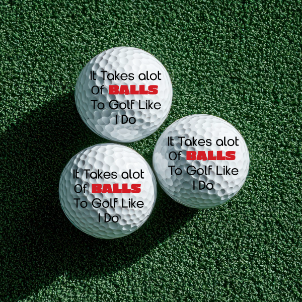 Funny Phrase Golf Balls - Srixon UltiSoft Sleeve