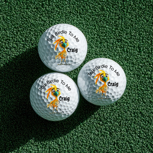 Personalized Golf Ball - Srixon UltiSoft Sleeve - Talk Birdie